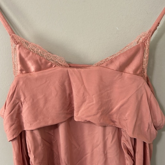 Jonathan Simkhai NIGHT COLD SHOULDER LACE TRIM JERSEY BODYSUIT BLUSH Sz M NEW - Picture 4 of 14